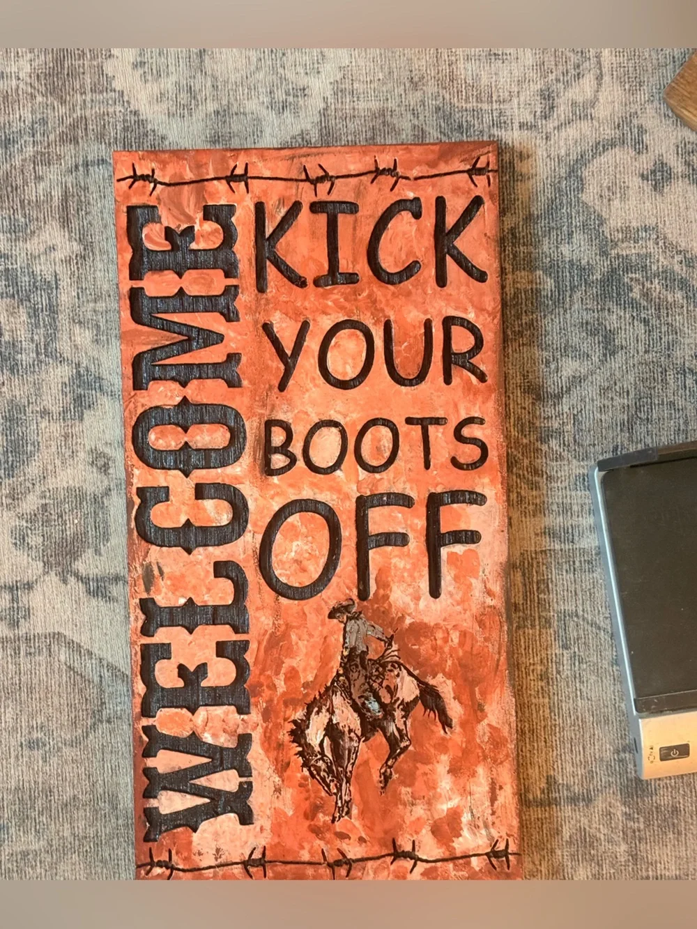 Handmade bright orange